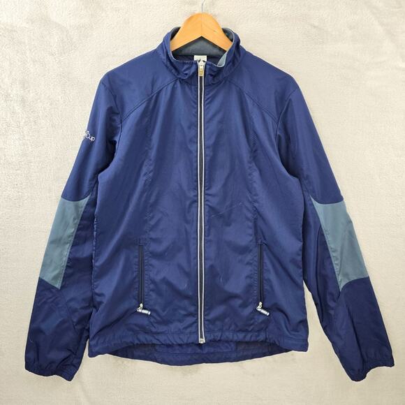 ALO Jackets & Blazers - Alo Yoga Windbreaker Jacket Women's Large Blue Lightweight Full Zip Reflective